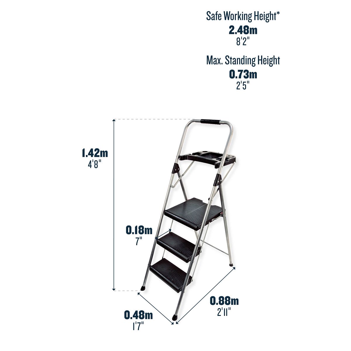 Werner Sure Grip Comfort Step Stools - Image 2
