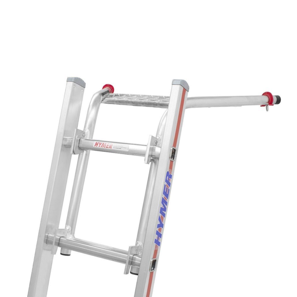 Hymer Telescopic Ladder Stand Off with Platform Telescopic Feet