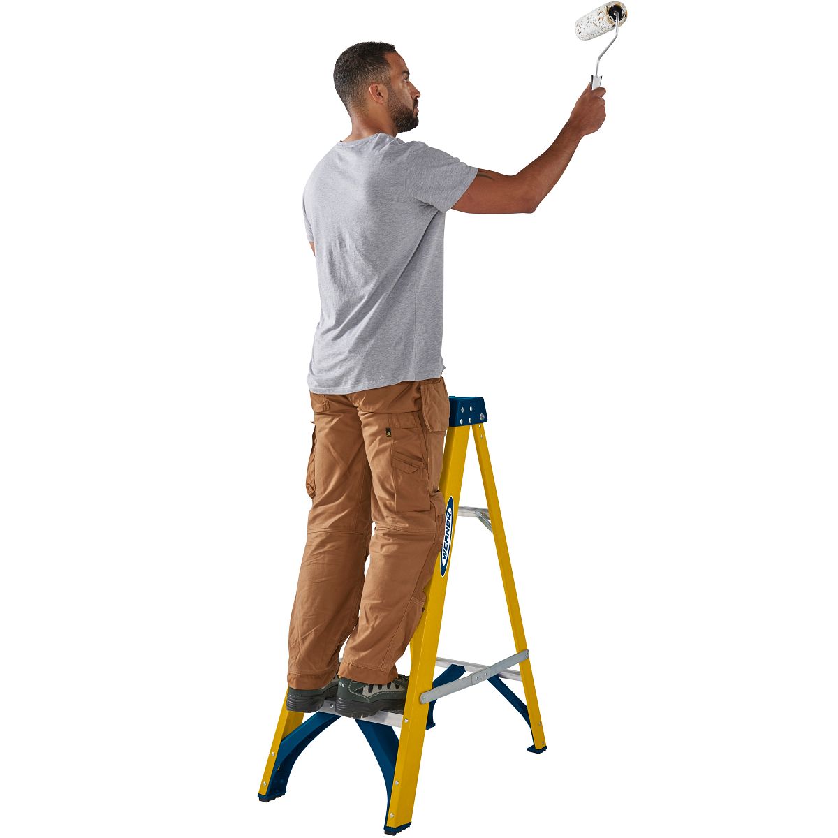 Werner Trade Fibreglass Swingback Step Ladders - Image 28