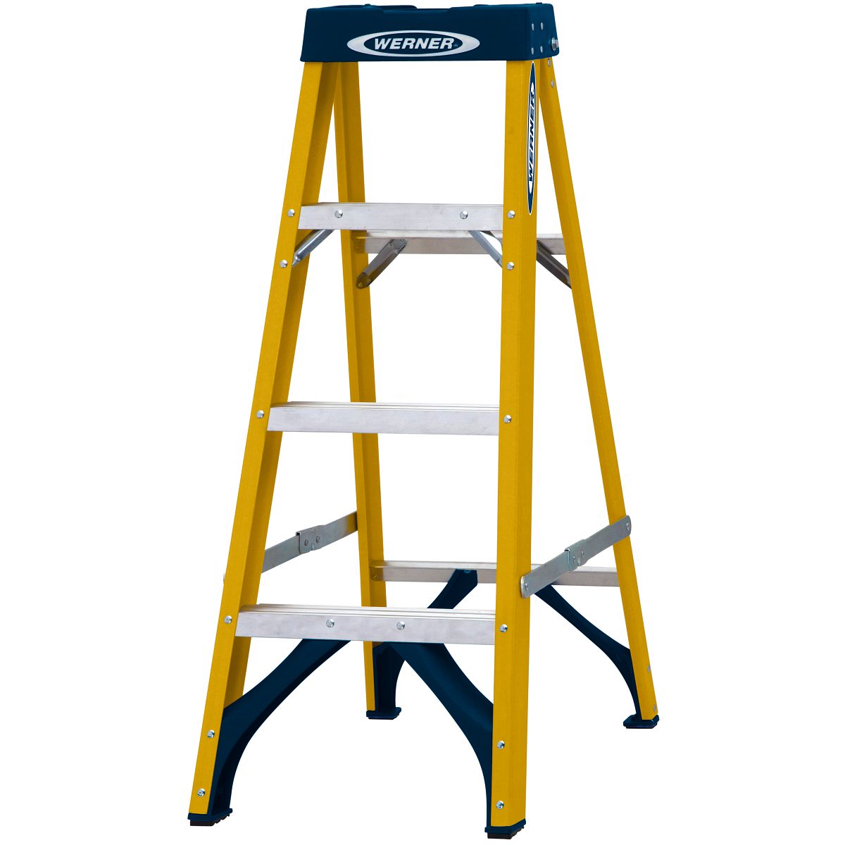 Werner Trade Fibreglass Swingback Step Ladders - Image 38