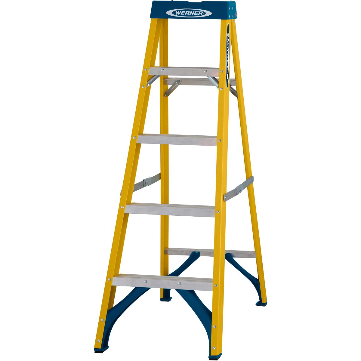 Werner Trade Fibreglass Swingback Step Ladders - Image 37