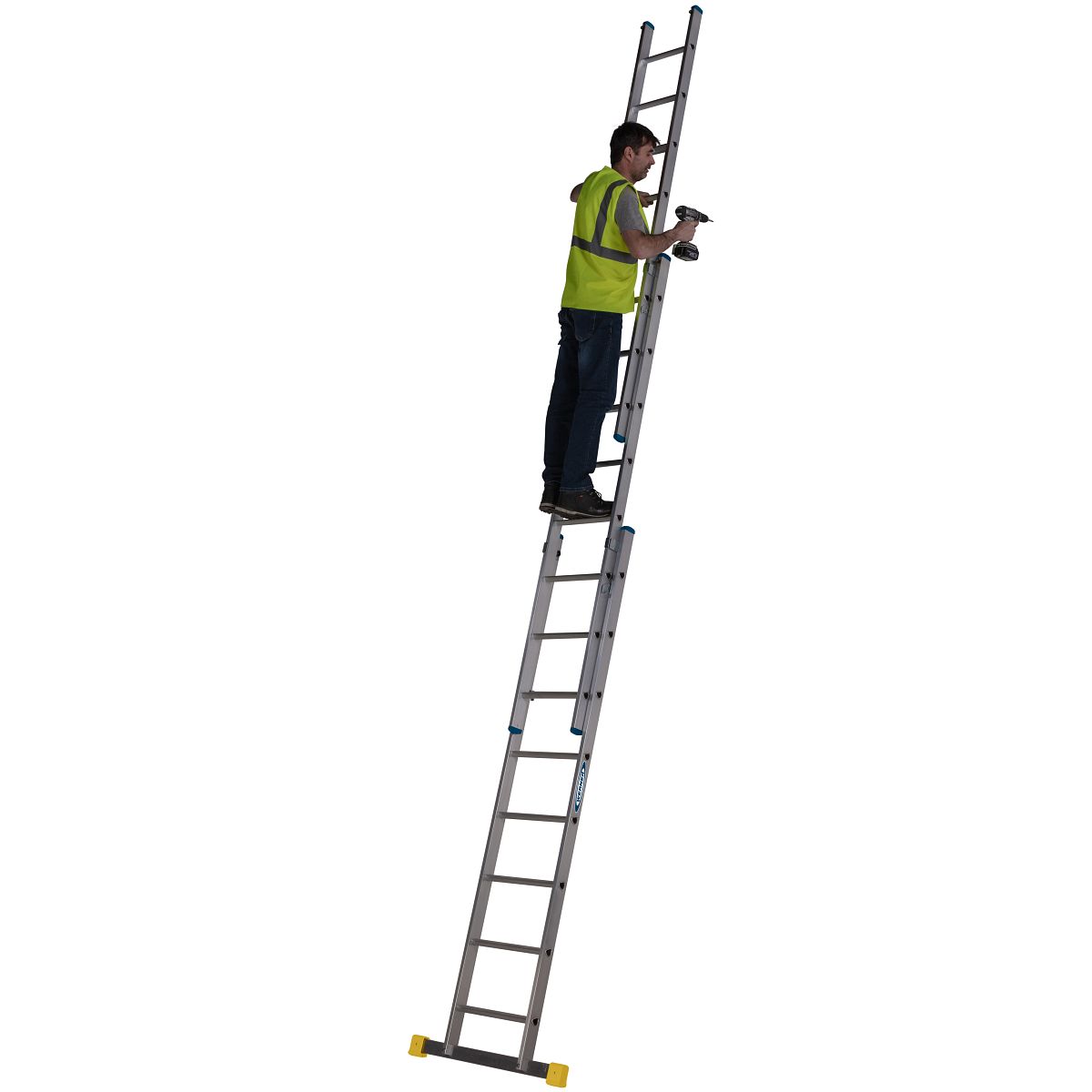 Werner 3 Section D Rung Extension Ladder - Image 8