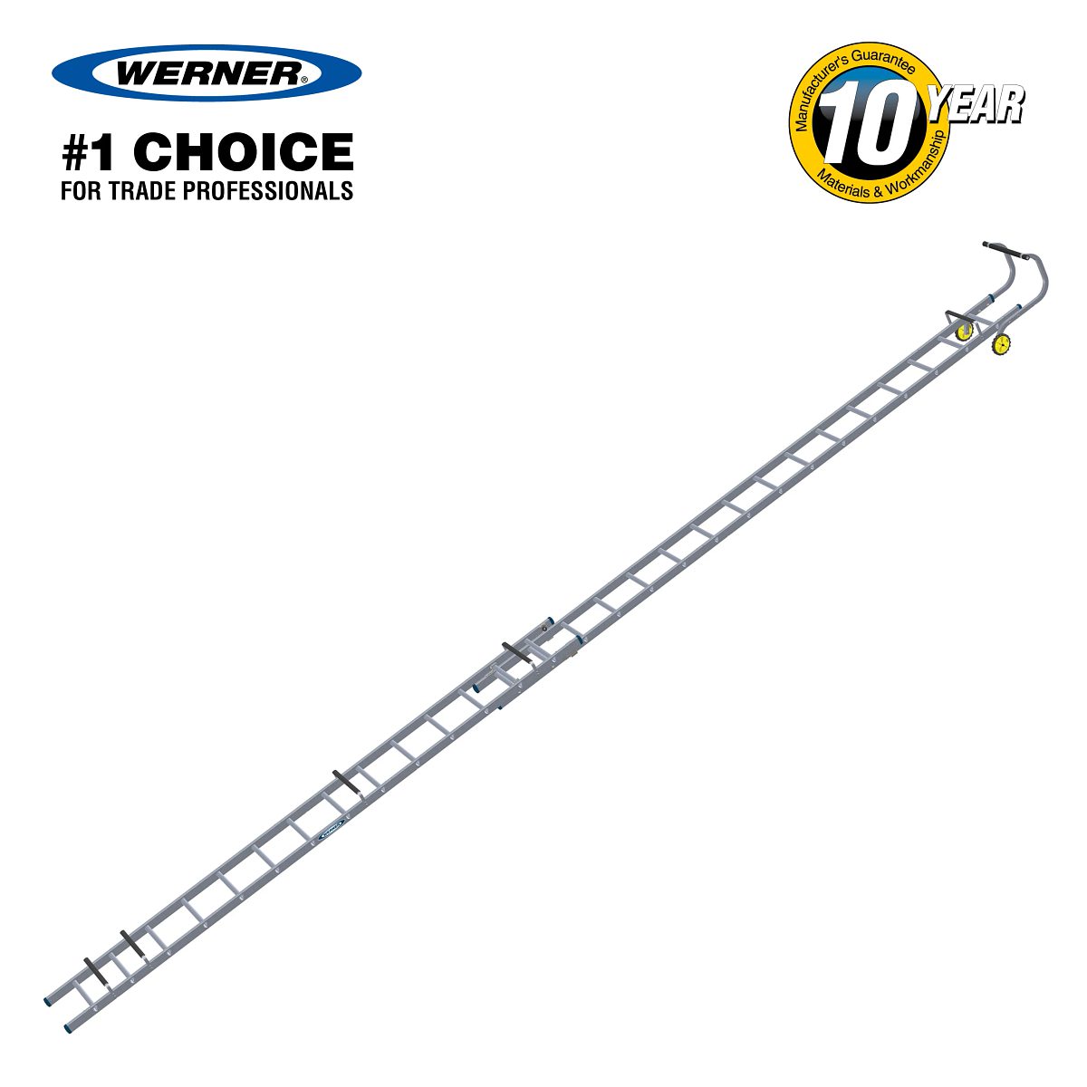 Werner Aluminium 2 Section Extending Roof Ladder - Image 21