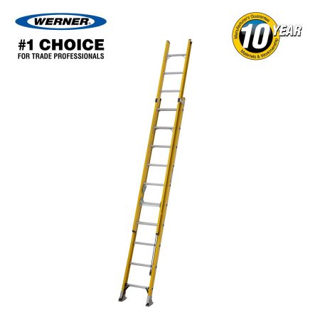 Werner Trade Fibreglass 2 Section Extension Ladder ALFLO