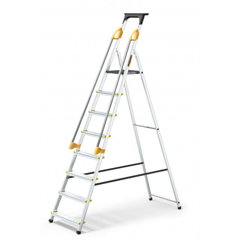 Drabest Aluminium Household Ladder with Handrails - Image 6