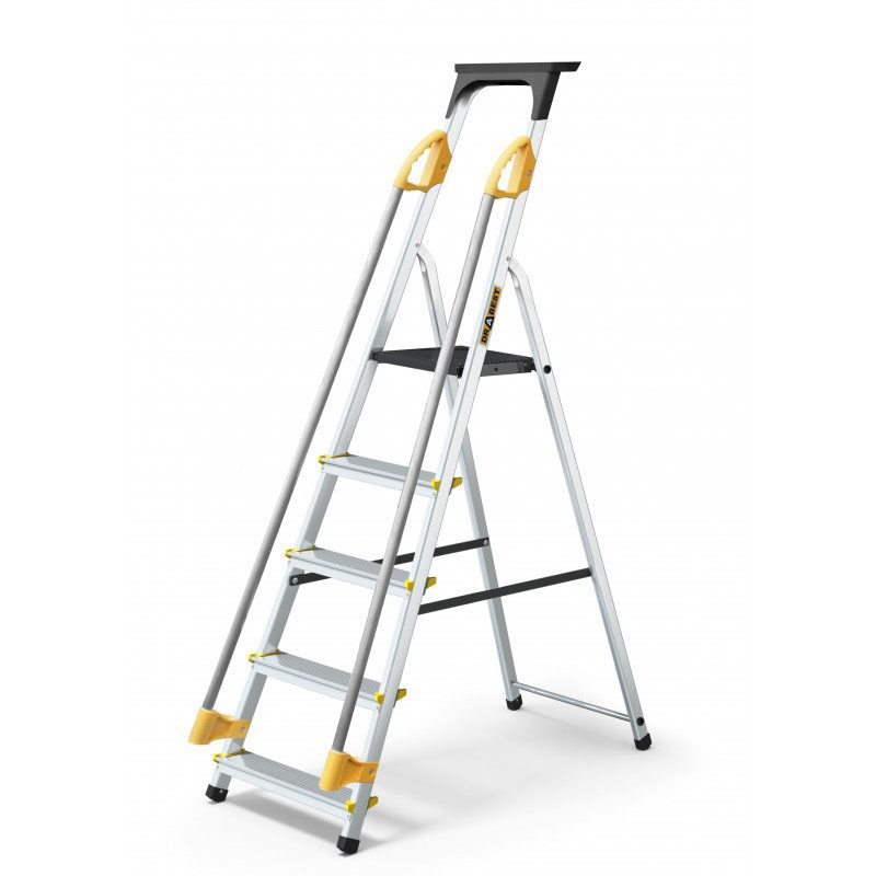 Drabest Aluminium Household Ladder with Handrails - Image 3