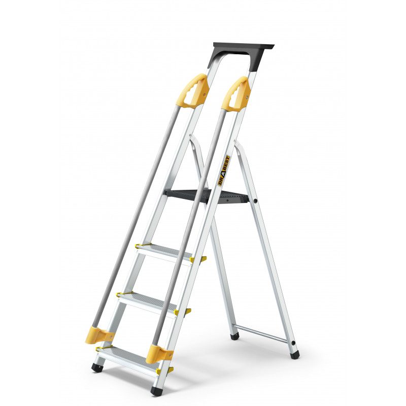 Drabest Aluminium Household Ladder with Handrails - Image 2