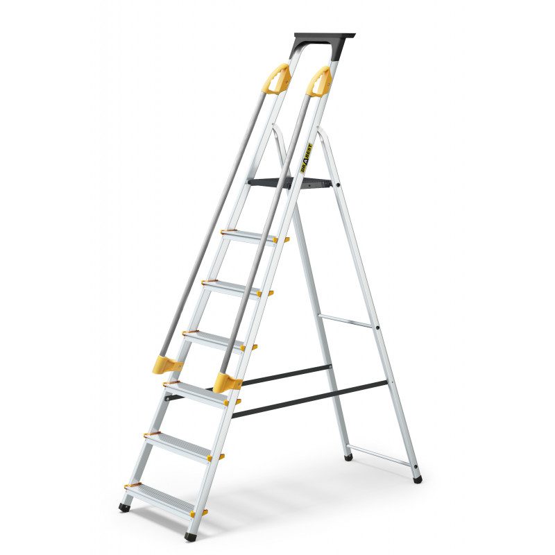 Drabest Aluminium Household Ladder with Handrails - Image 5