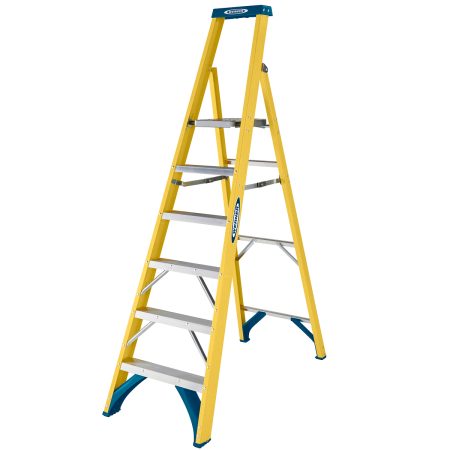 Werner Trade Fibreglass Platform Step Ladder