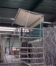 Weather protection system (Artilan) Scaffold tower