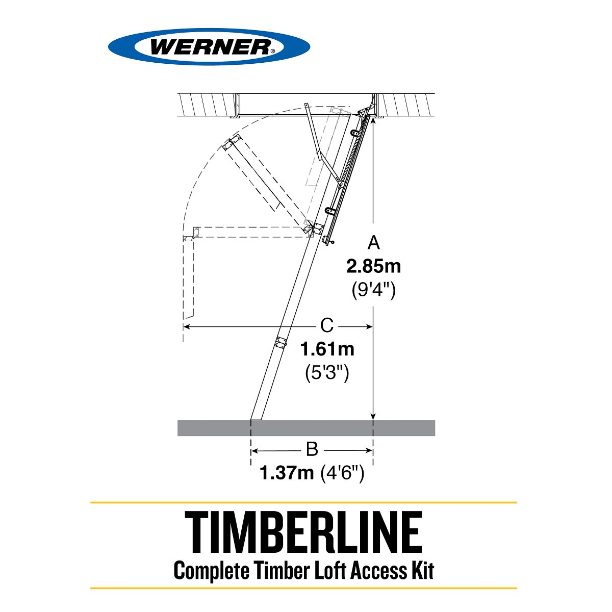 Werner Timberline Loft Access Kit - Image 4