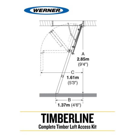 Werner Timberline Loft Access Kit - Image 4