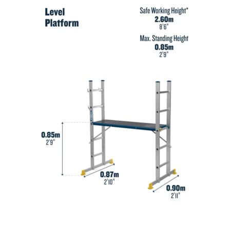 Werner 5 Way Combination Ladder with Platform - Image 3