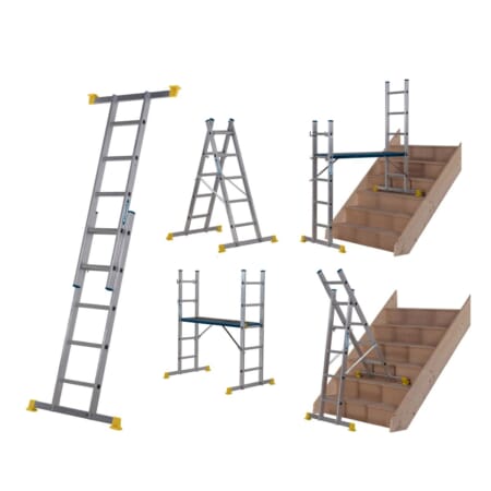 Werner 5 Way Combination Ladder with Platform - Image 17