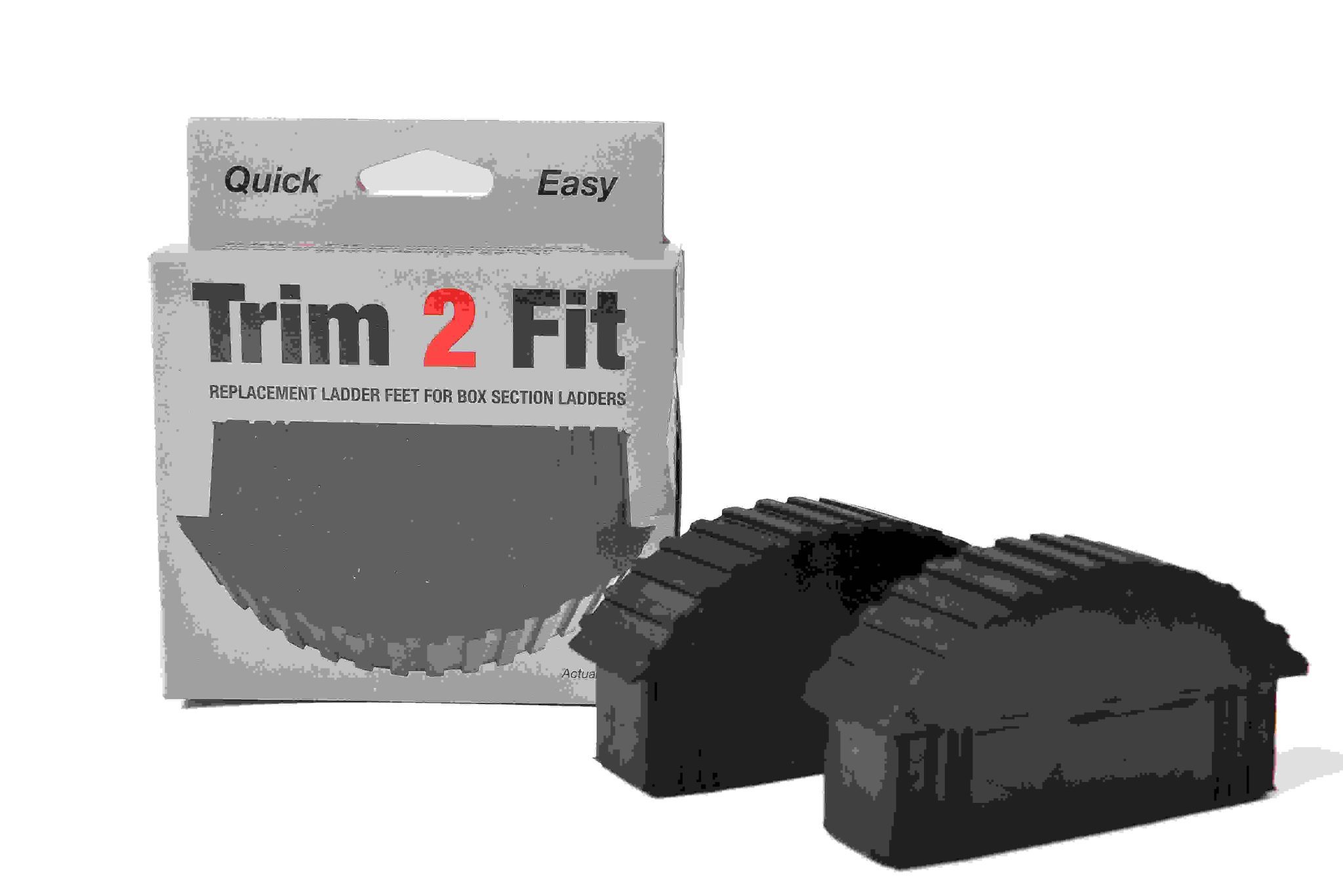 Laddermat Universal Trim2Fit Rubber Feet for Box Section Ladders