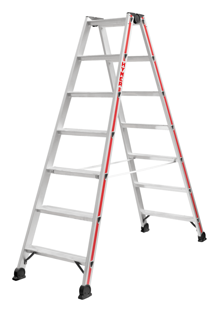 Hymer Red Line Double-Sided Step Ladder (4024) - Image 4