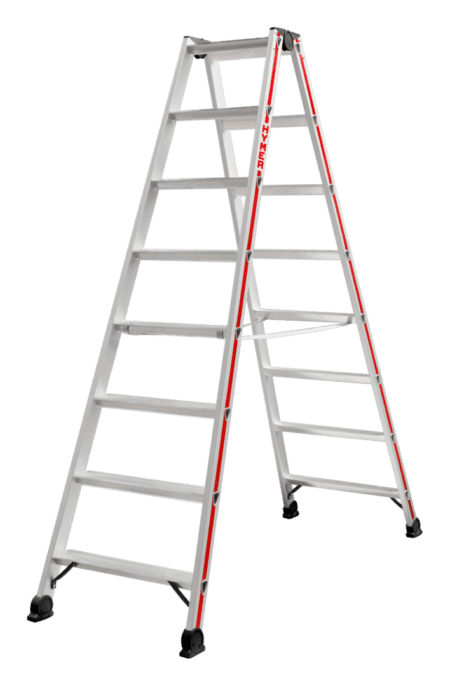 Hymer Red Line Double-Sided Step Ladder (4024) - Image 3