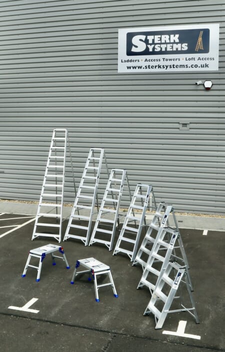 Aluminium Tread Builders Step Ladders