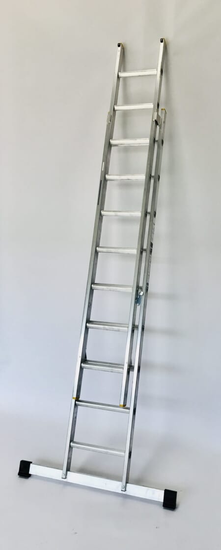 Sterk Systems, Double Section 9 Rung Extension Ladder (ST-D2509) Alumium, Double Section 9 Rung Extension Ladder