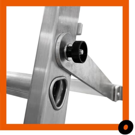 Sterk Systems, Aluminium Extending Conservatory Ladder, Mid Detail