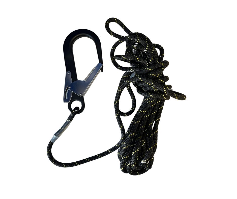 10 m Static Rope with Scaffold Karabiner