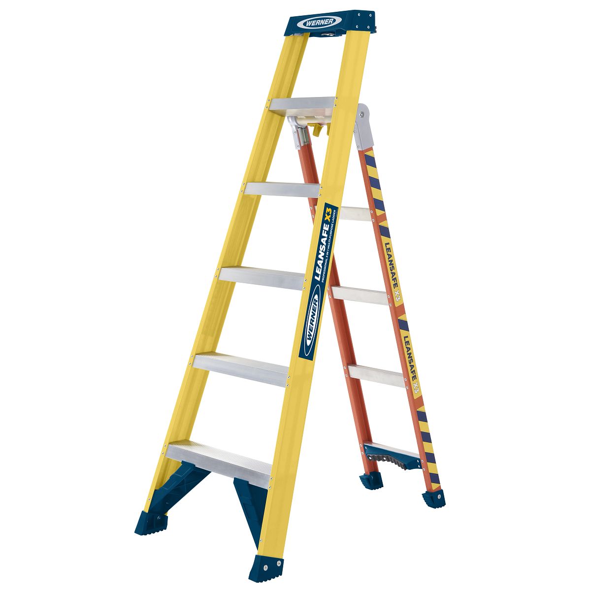 Werner LEANSAFE X3 Fibreglass Multi-Purpose Ladder - Image 3