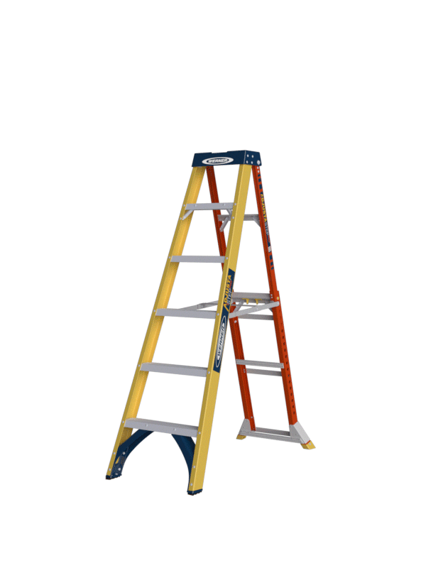 Werner Adjustastep Pro Fibreglass Step Ladder - Image 4