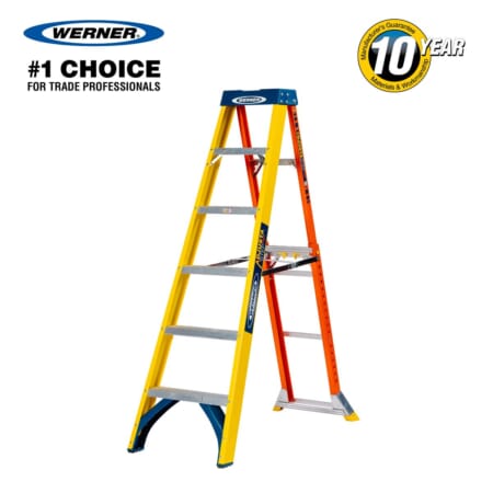 Werner Adjustastep Pro Fibreglass Step Ladder