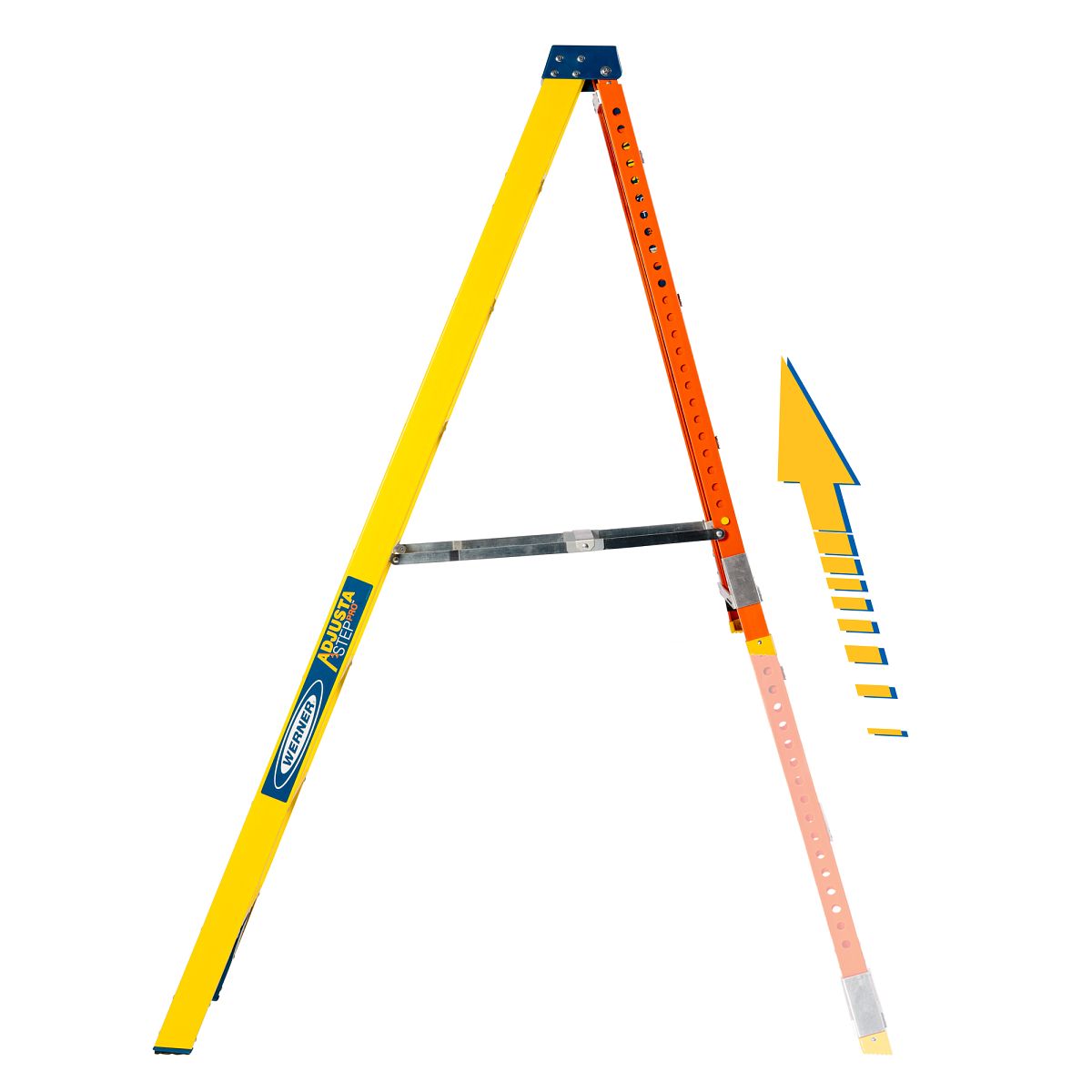Werner Adjustastep Pro Fibreglass Step Ladder - Image 26