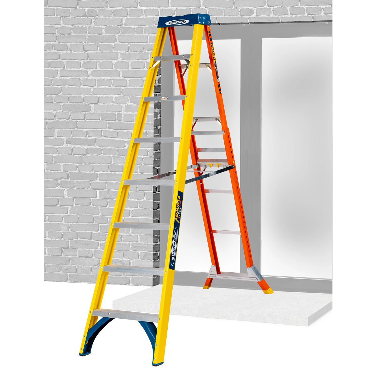 Werner Adjustastep Pro Fibreglass Step Ladder - Image 27