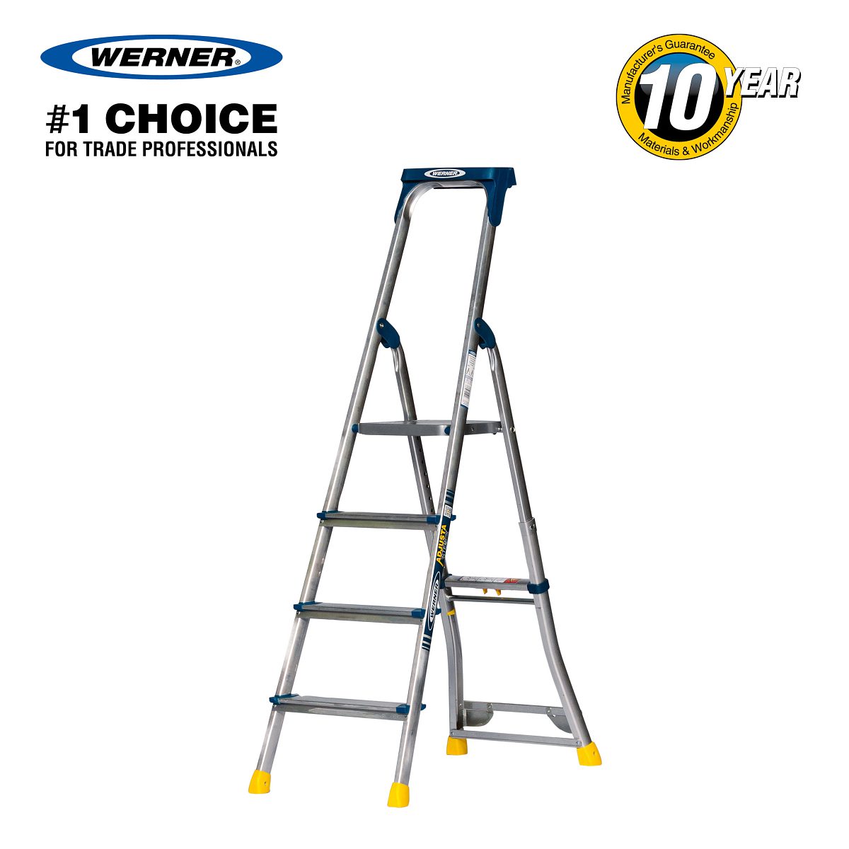 Werner Adjustastep Pro Aluminium Step Ladder