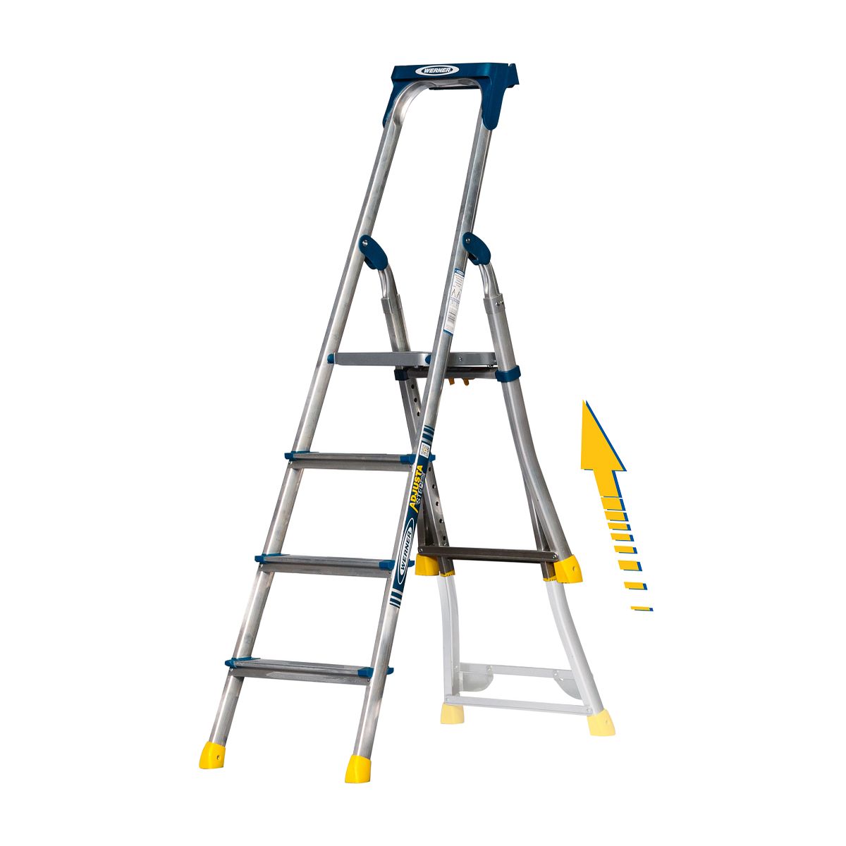Werner Adjustastep Pro Aluminium Step Ladder - Image 7