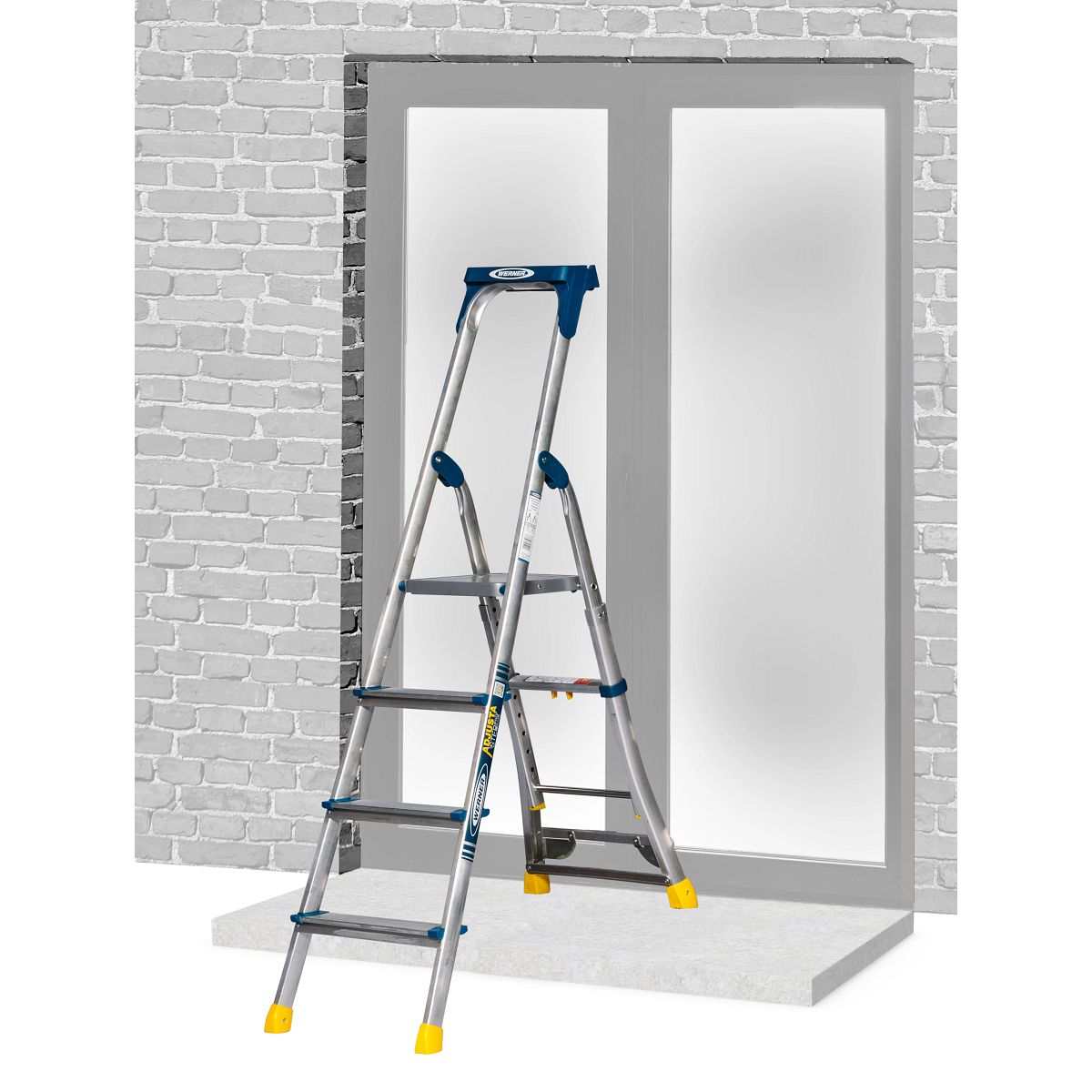 Werner Adjustastep Pro Aluminium Step Ladder - Image 9