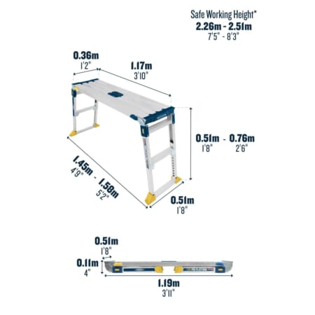 Werner Adjustable Linking Pro Work Platform - Image 2